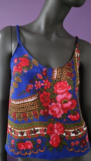 Maiou albastru imprimat